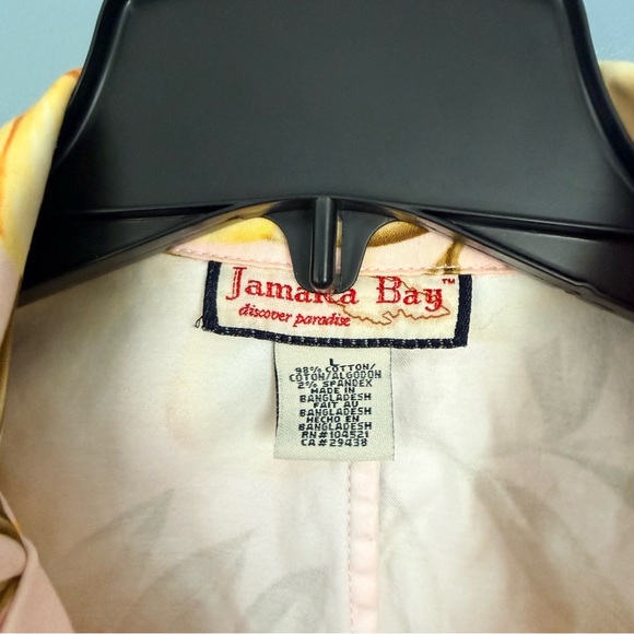 Jamaica Bay Floral Pink Cotton Blazer Jacket Large - Picture 2 of 9